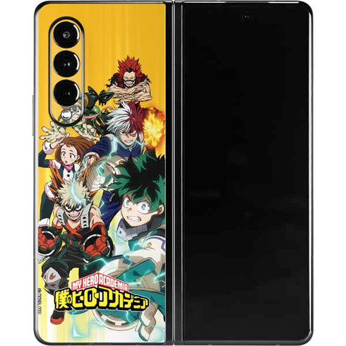 My Hero Academia Deku Squad Season 5 Galaxy Z Fold3 5G Skin