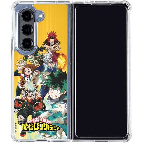 My Hero Academia Deku Squad Season 5 Galaxy Z Fold5 5G Clear Case