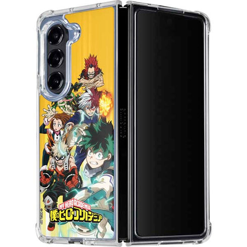 My Hero Academia Deku Squad Season 5 Galaxy Z Fold5 5G Clear Case