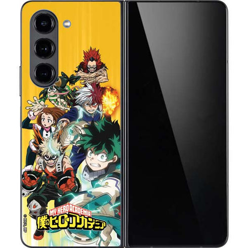 My Hero Academia Deku Squad Season 5 Galaxy Z Fold5 5G Skin