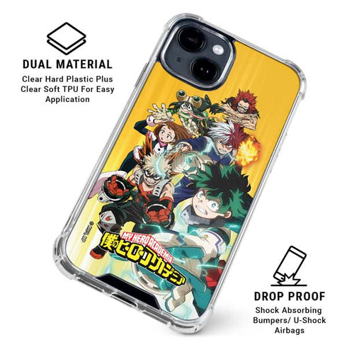 My Hero Academia Deku Squad Season 5 iPhone 14 Plus Clear Case