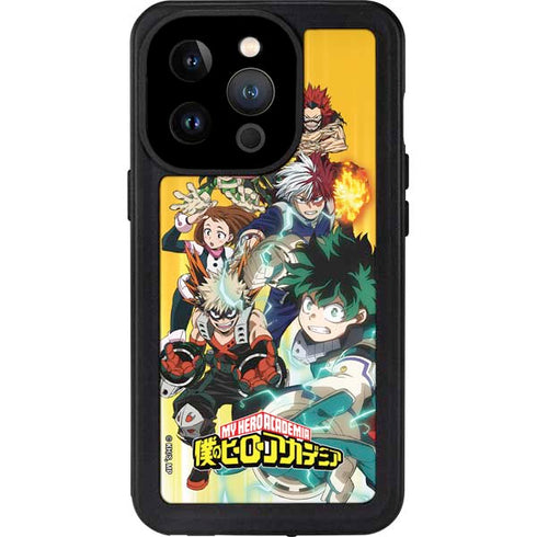 My Hero Academia Deku Squad Season 5 iPhone 14 Pro Waterproof Case