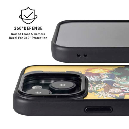 My Hero Academia Deku Squad Season 5 iPhone 15 Plus Kickstand Case