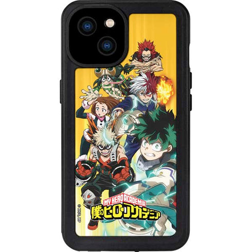 My Hero Academia Deku Squad Season 5 iPhone 15 Plus Waterproof Case
