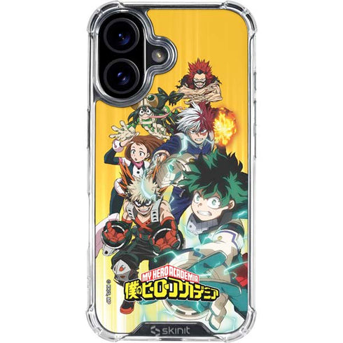My Hero Academia Deku Squad Season 5 iPhone 16 Plus Clear Case