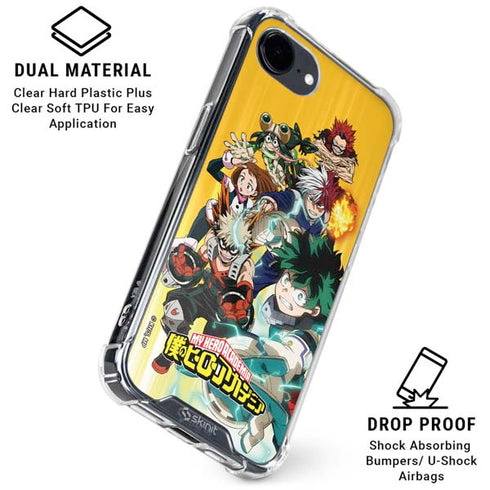 My Hero Academia Deku Squad Season 5 iPhone 16e Clear Case