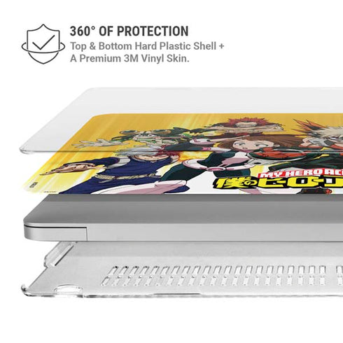 My Hero Academia Deku Squad Season 5 MacBook Pro 15in (2016-19) Case plus Skin