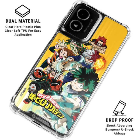 My Hero Academia Deku Squad Season 5 Moto G Power 5G (2024) Clear Case