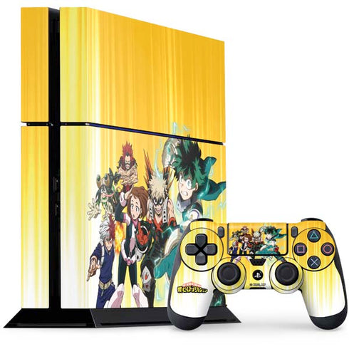 My Hero Academia Deku Squad Season 5 PS4 Console and Controller Bundle Skin