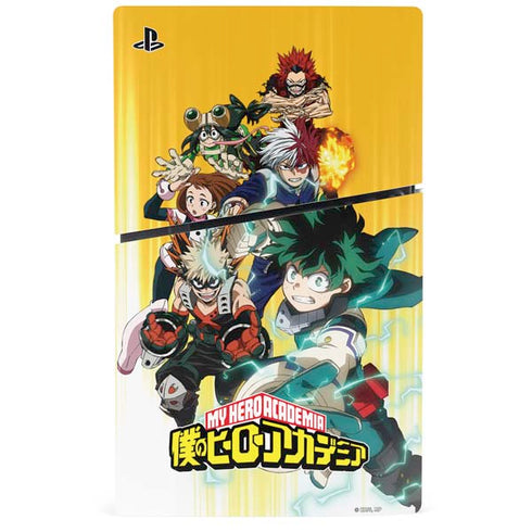 My Hero Academia Deku Squad Season 5 PS5 Slim Digital Edition Console Skin