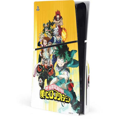 My Hero Academia Deku Squad Season 5 PS5 Slim Disk Console Skin