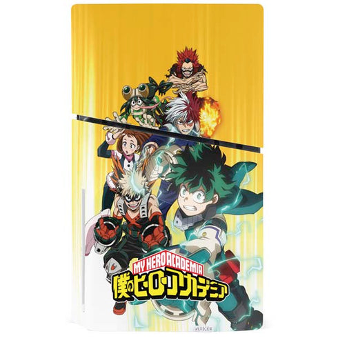 My Hero Academia Deku Squad Season 5 PS5 Slim Disk Console Skin