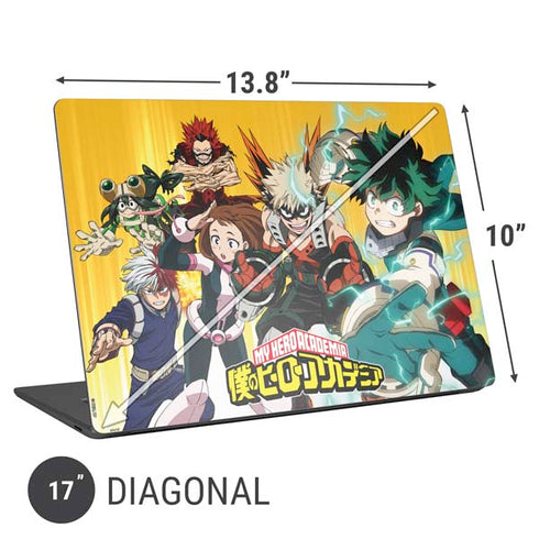 My Hero Academia Deku Squad Season 5 Universal Laptop 17in (13.8 x 10in) Skin