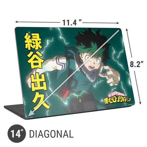 My Hero Academia Deku Season 4 Universal Laptop 14in (11.4 x 8.2in) Skin