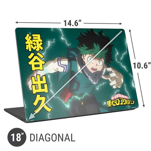 My Hero Academia Deku Season 4 Universal Laptop 18in (14.6 x 10.6in) Skin