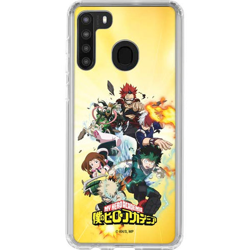 My Hero Academia Hero Team Season 4 Galaxy A21 Clear Case