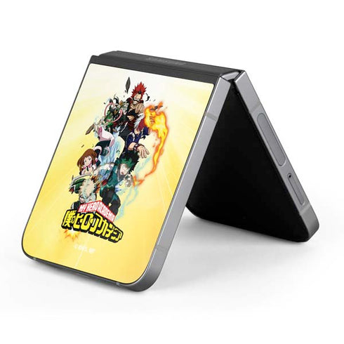My Hero Academia Hero Team Season 4 Galaxy Z Flip6 Skin