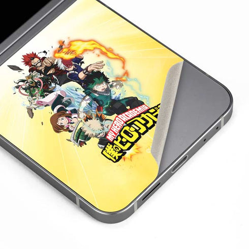 My Hero Academia Hero Team Season 4 Galaxy Z Flip6 Skin