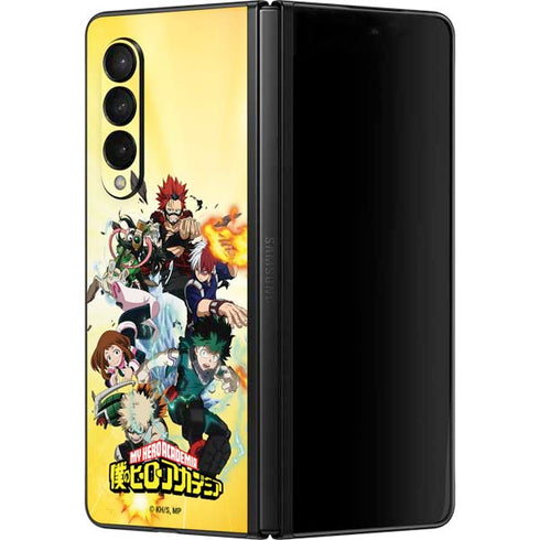 My Hero Academia Hero Team Season 4 Galaxy Z Fold3 5G Skin