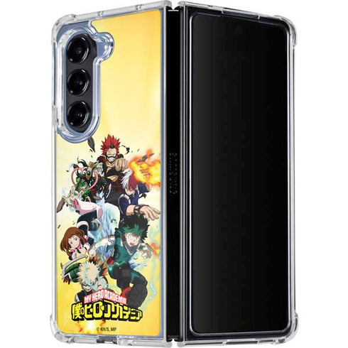 My Hero Academia Hero Team Season 4 Galaxy Z Fold5 5G Clear Case