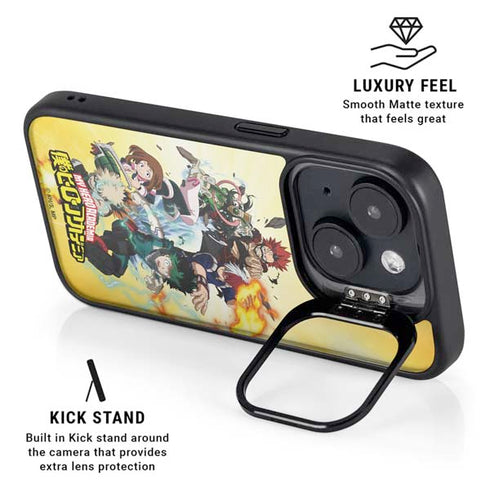 My Hero Academia Hero Team Season 4 iPhone 15 Plus Kickstand Case