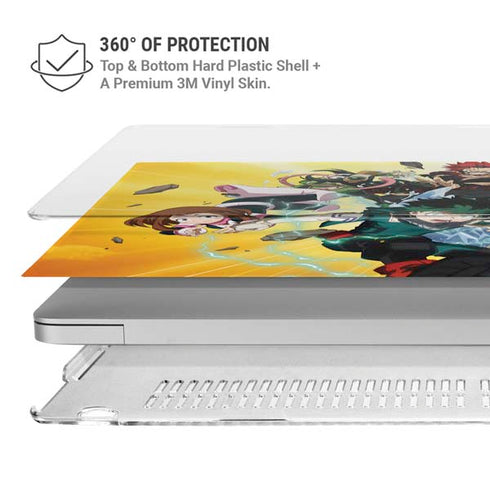 My Hero Academia Hero Team Season 4 MacBook Pro 14in (2021-24) Case plus Skin
