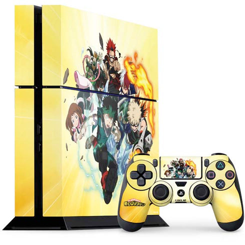 My Hero Academia Hero Team Season 4 PS4 Console and Controller Bundle Skin