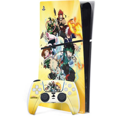 My Hero Academia Hero Team Season 4 PS5 Slim Digital Edition Bundle Skin