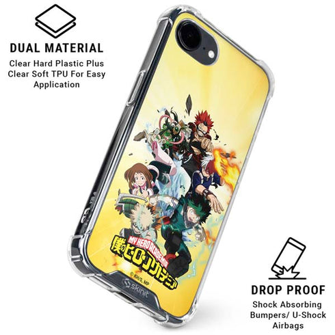 My Hero Academia Hero Team Season 4 iPhone 16e Clear Case
