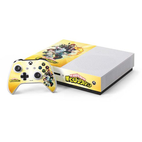My Hero Academia Hero Team Season 4 Xbox One S Console and Controller Bundle Skin