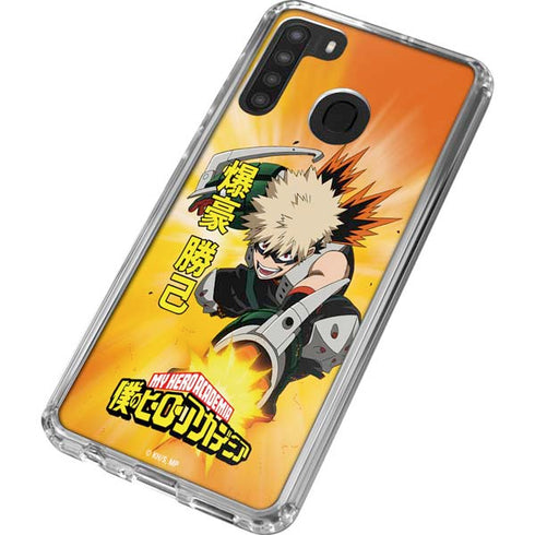My Hero Academia Katsuki Bakugo Season 4 Galaxy A21 Clear Case
