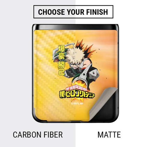 My Hero Academia Katsuki Bakugo Season 4 Galaxy Z Flip Skin