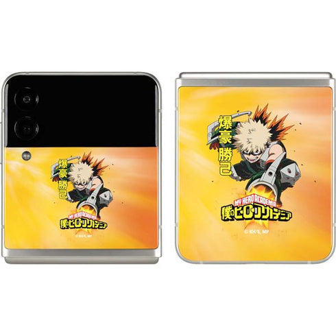 My Hero Academia Katsuki Bakugo Season 4 Galaxy Z Flip3 5G Skin