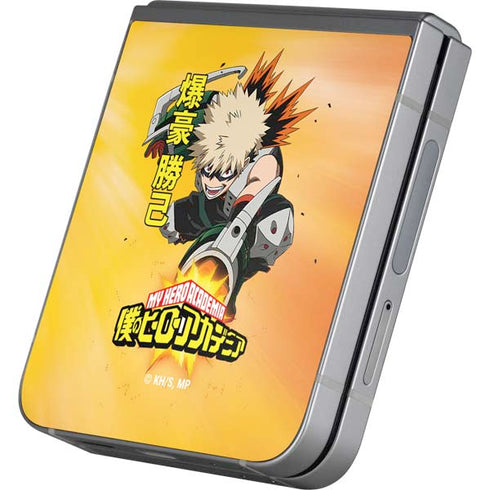 My Hero Academia Katsuki Bakugo Season 4 Galaxy Z Flip6 Skin