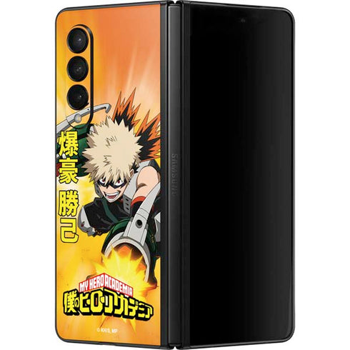 My Hero Academia Katsuki Bakugo Season 4 Galaxy Z Fold3 5G Skin