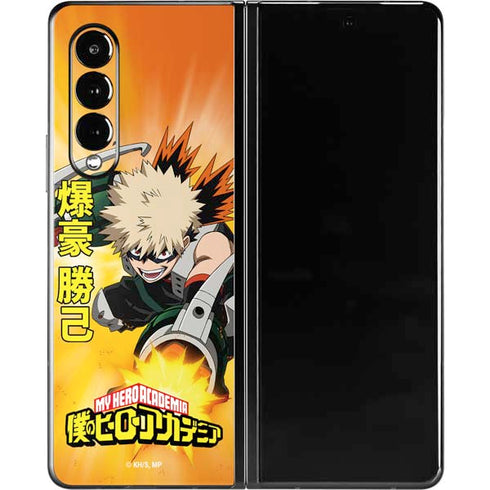 My Hero Academia Katsuki Bakugo Season 4 Galaxy Z Fold3 5G Skin