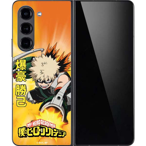 My Hero Academia Katsuki Bakugo Season 4 Galaxy Z Fold5 5G Skin