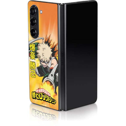 My Hero Academia Katsuki Bakugo Season 4 Galaxy Z Fold5 5G Skin