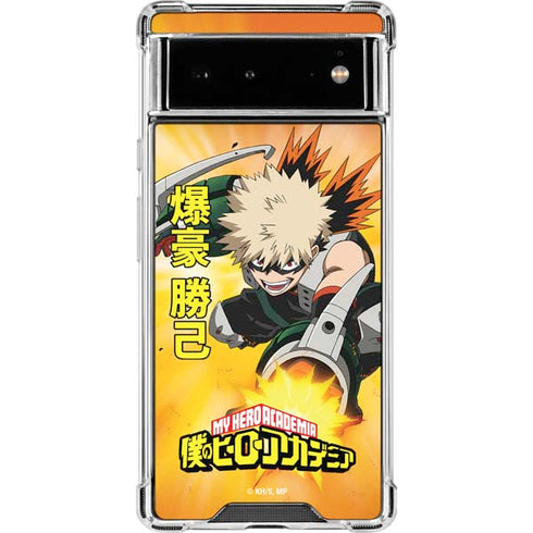 My Hero Academia Katsuki Bakugo Season 4 Google Pixel 6 Clear Case