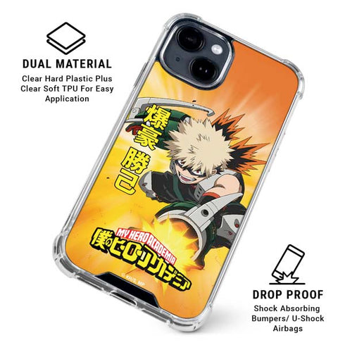 My Hero Academia Katsuki Bakugo Season 4 iPhone 14 Plus Clear Case