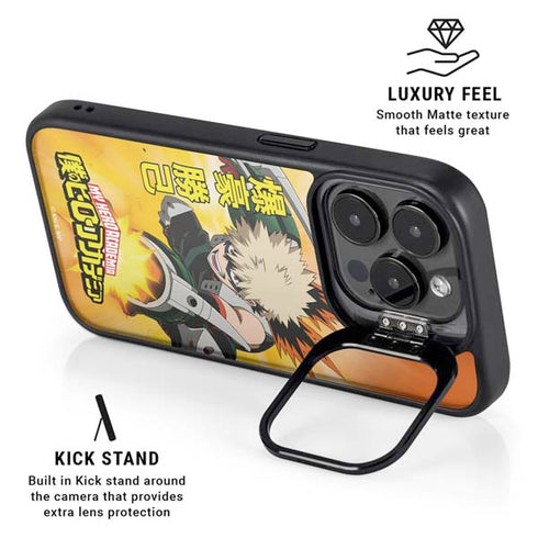 My Hero Academia Katsuki Bakugo Season 4 iPhone 15 Pro Kickstand Case