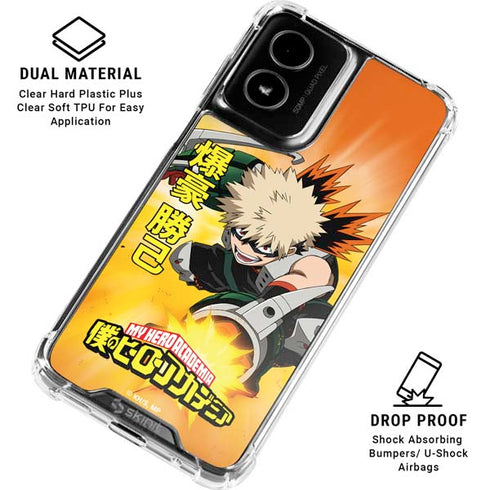 My Hero Academia Katsuki Bakugo Season 4 Moto G Power 5G (2024) Clear Case