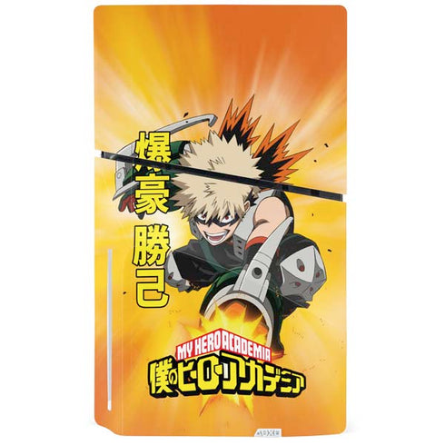My Hero Academia Katsuki Bakugo Season 4 PS5 Slim Disk Console Skin
