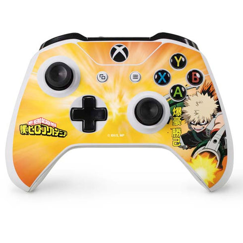My Hero Academia Katsuki Bakugo Season 4 Xbox One S Console and Controller Bundle Skin