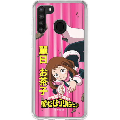 My Hero Academia Ochaco Uraraka Season 4 Galaxy A21 Clear Case