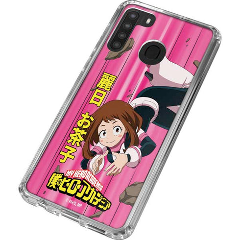 My Hero Academia Ochaco Uraraka Season 4 Galaxy A21 Clear Case