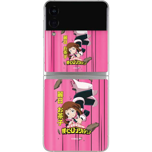 My Hero Academia Ochaco Uraraka Season 4 Galaxy Z Flip3 5G Skin
