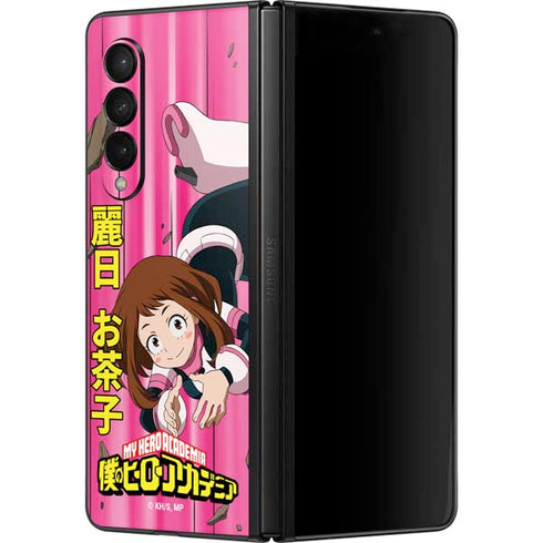My Hero Academia Ochaco Uraraka Season 4 Galaxy Z Fold3 5G Skin