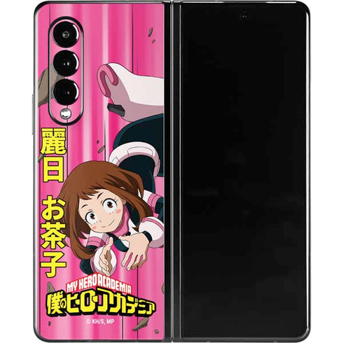 My Hero Academia Ochaco Uraraka Season 4 Galaxy Z Fold3 5G Skin