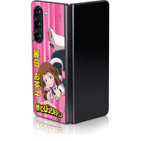 My Hero Academia Ochaco Uraraka Season 4 Galaxy Z Fold5 5G Skin